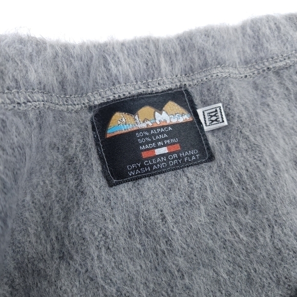 New Lamesa Alpaca Grey Wool Maxi Skirt Sz XXL - Picture 14 of 15